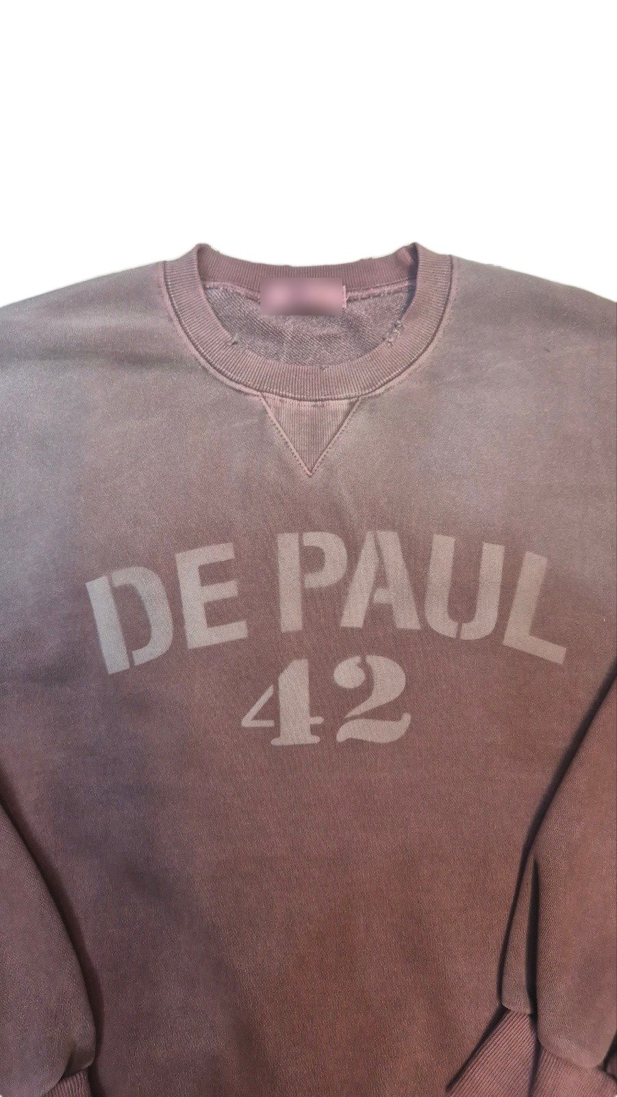 DE PAUL 42 피그먼트 워싱 맨투맨 4