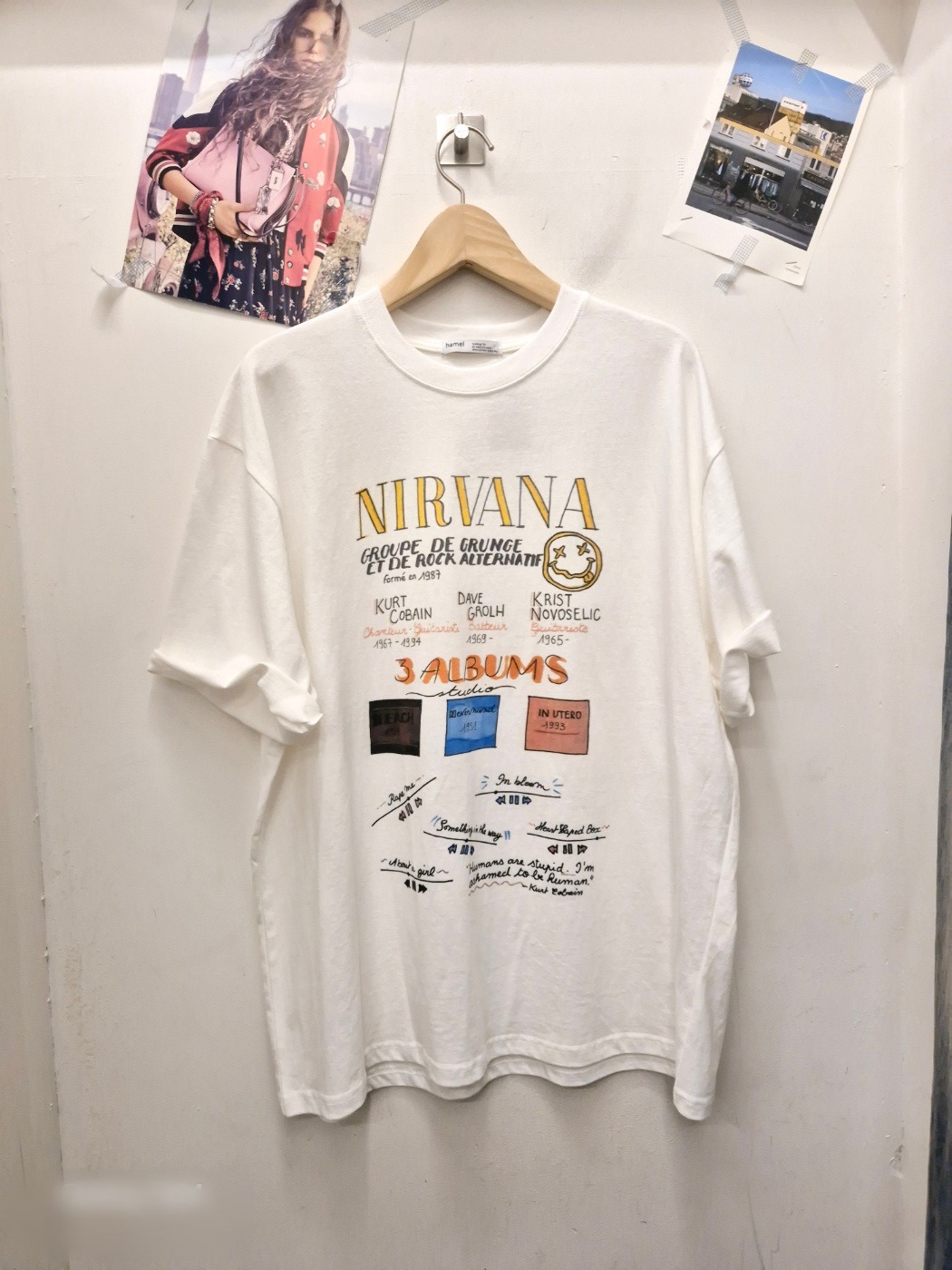 NIRVANA앨범 티셔츠