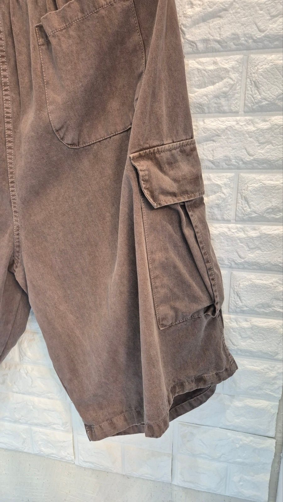 피그먼트 워싱 브라운 M65 카고팬츠 4