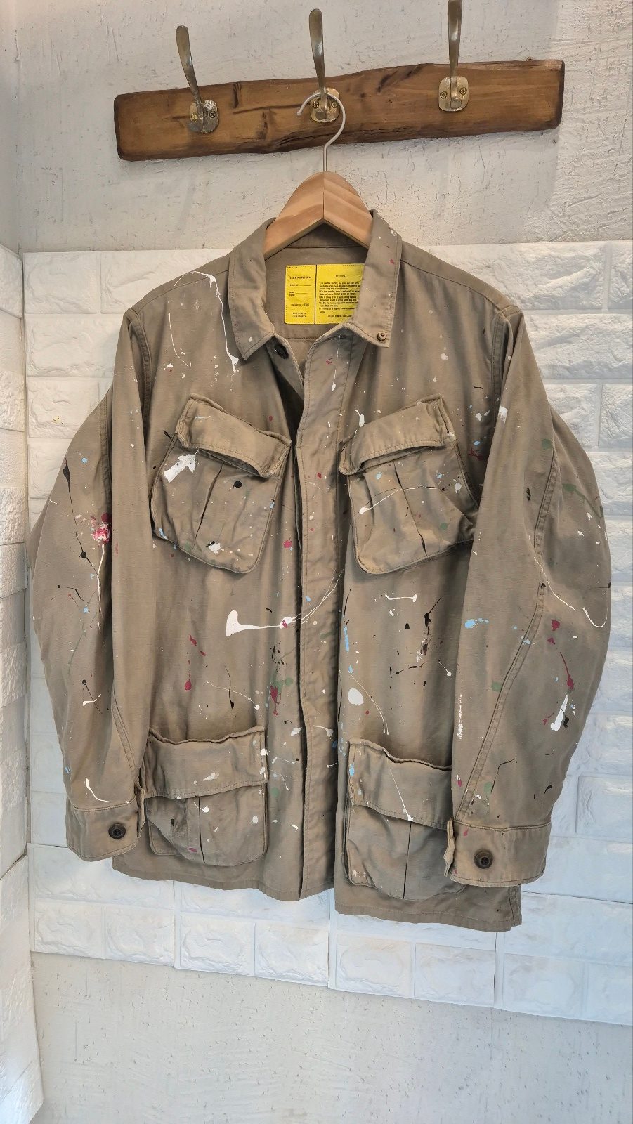 밀리터리 4포켓 페인팅 자켓 MADE IN JAPAN