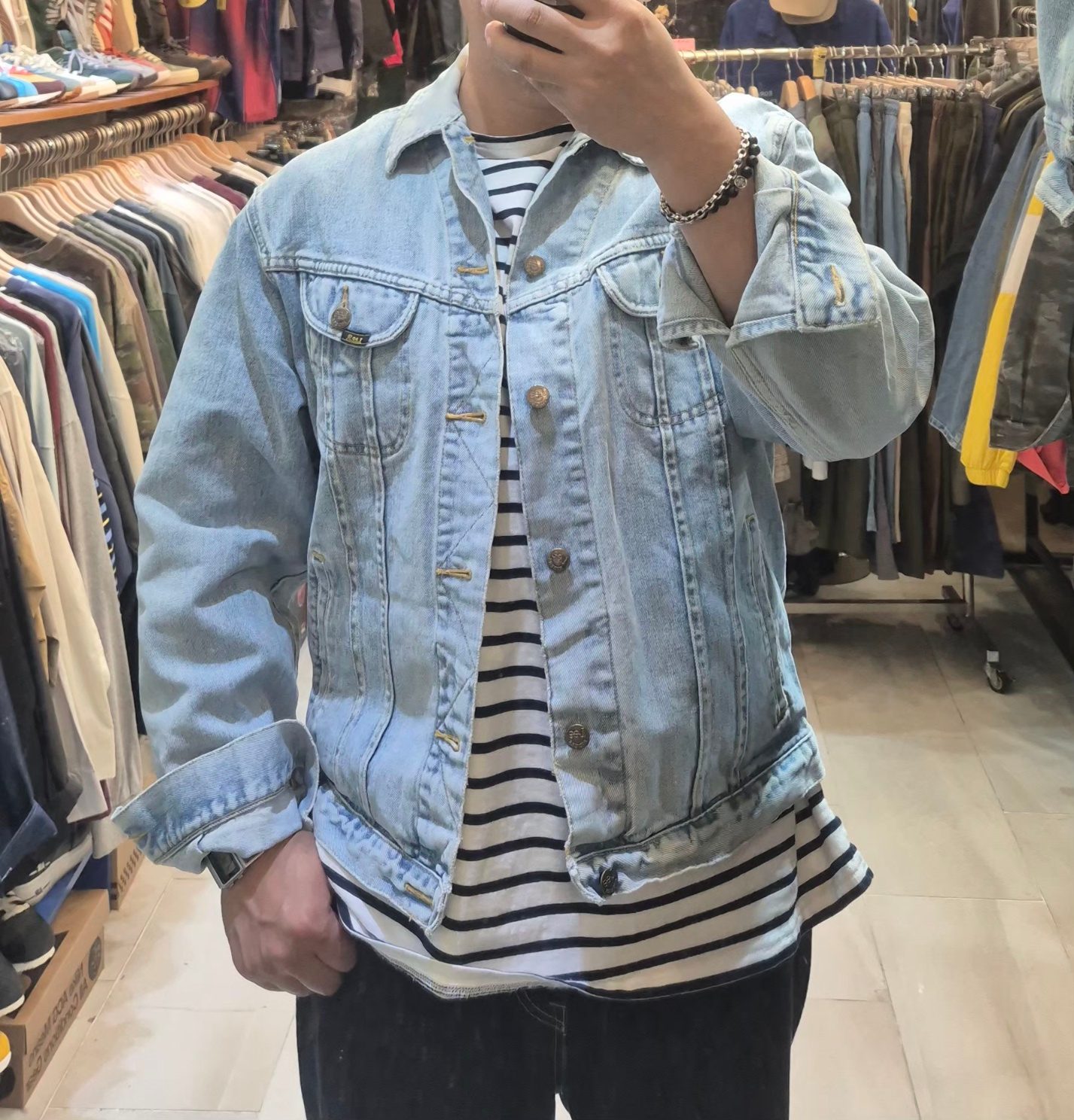 Lee 라이더 빈티지 데님 자켓