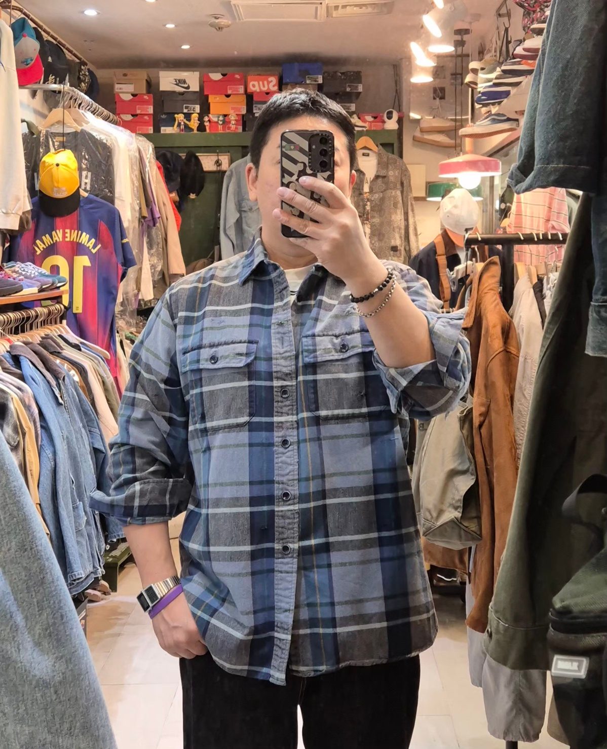 L.L.Bean 샤모아 클로스 플란넬 셔츠 (빈티지)