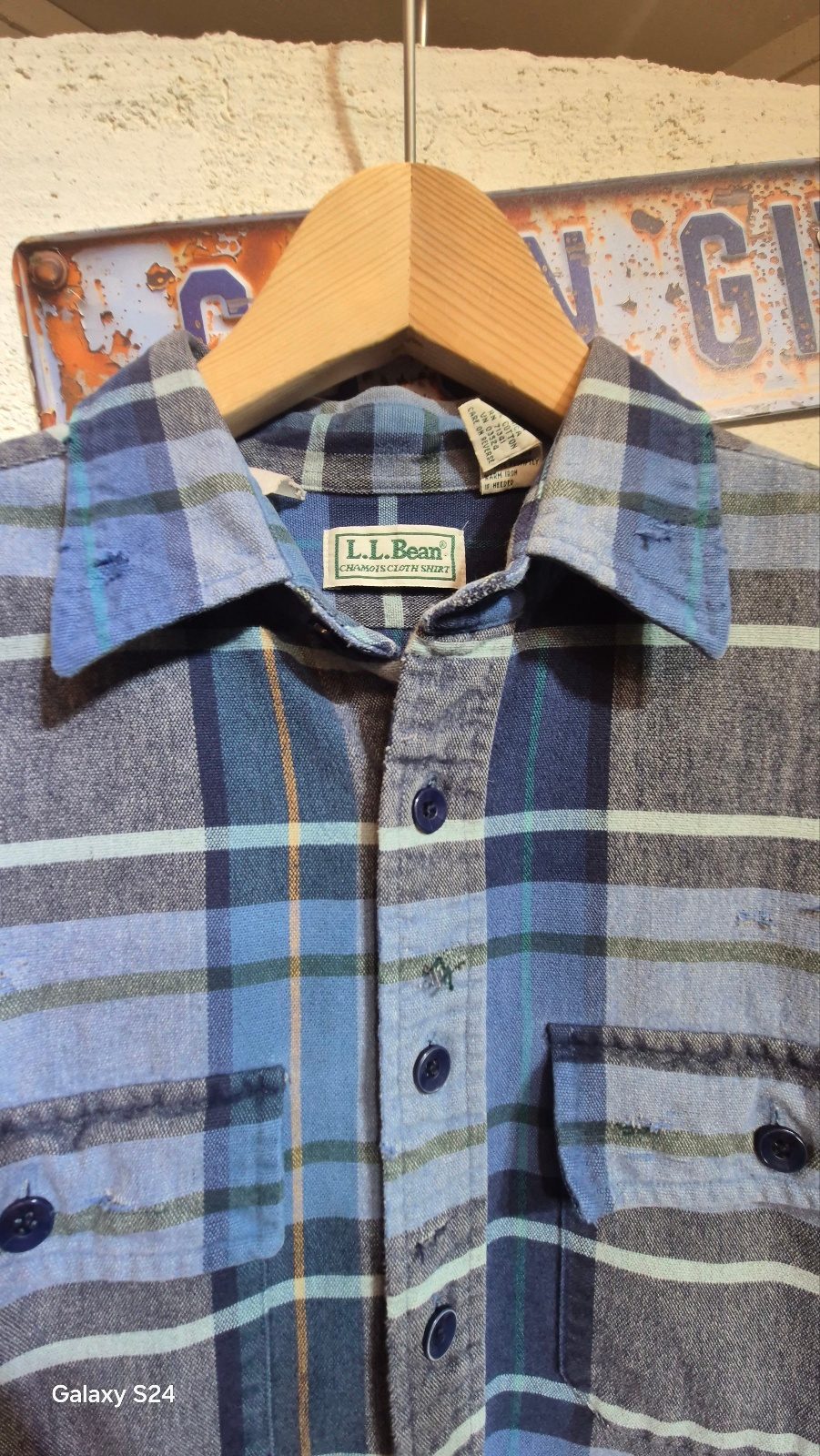 L.L.Bean 샤모아 클로스 플란넬 셔츠 (빈티지) 4