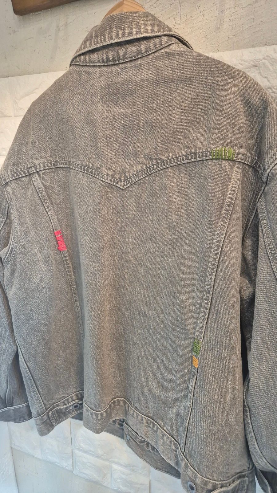 Levi's Silver Tab 커스텀 자수 데님 자켓 5