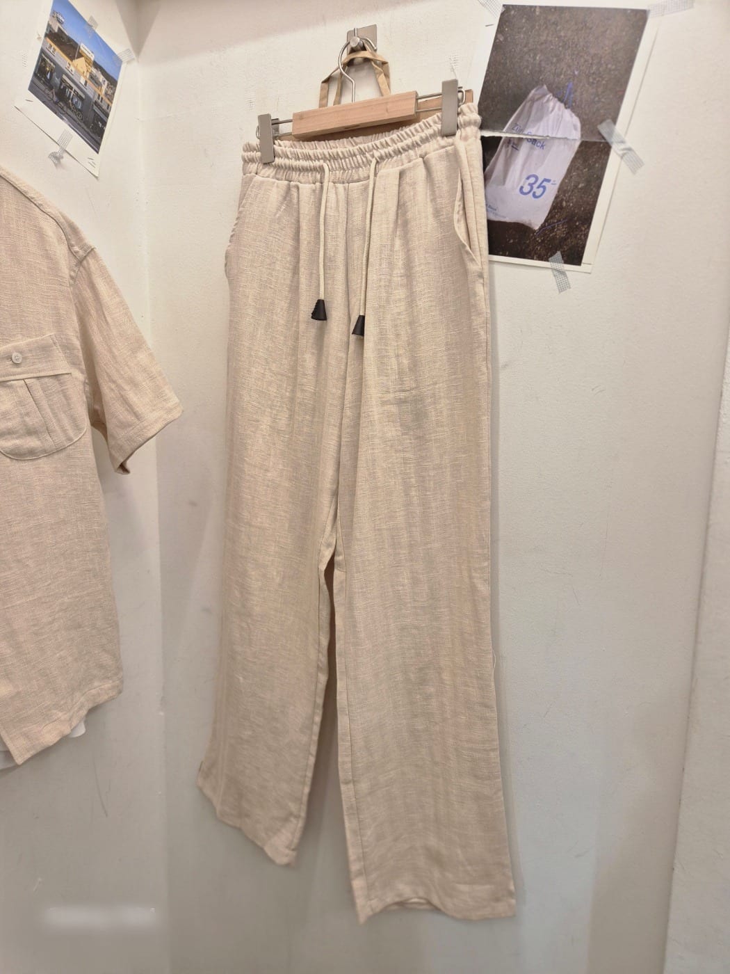 린넨 헤링본 PT