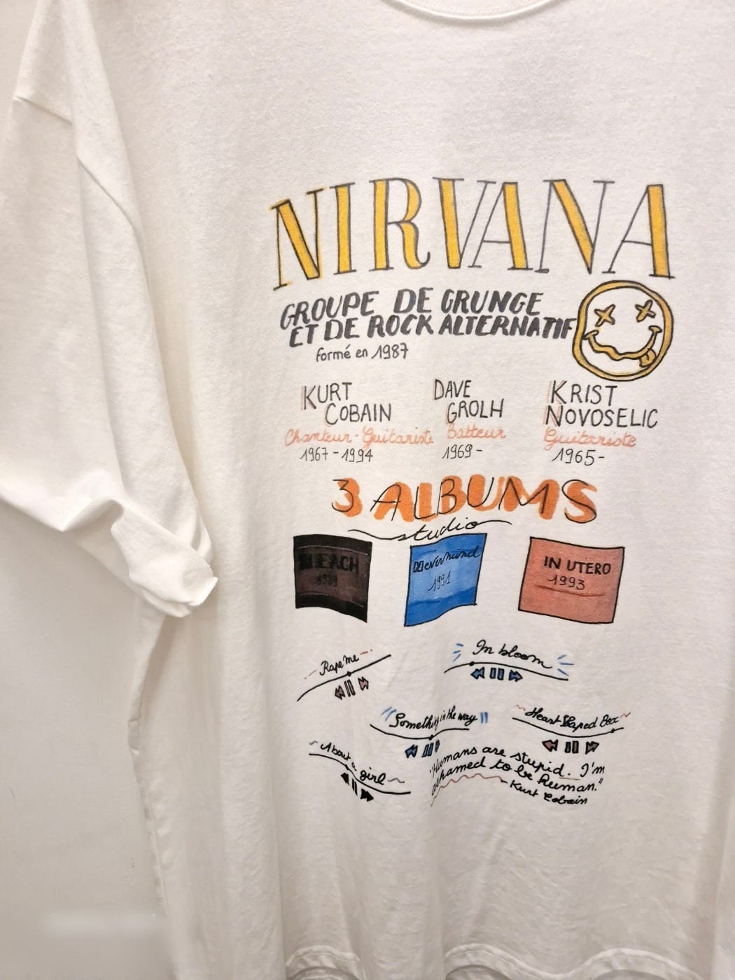 NIRVANA앨범 티셔츠 2