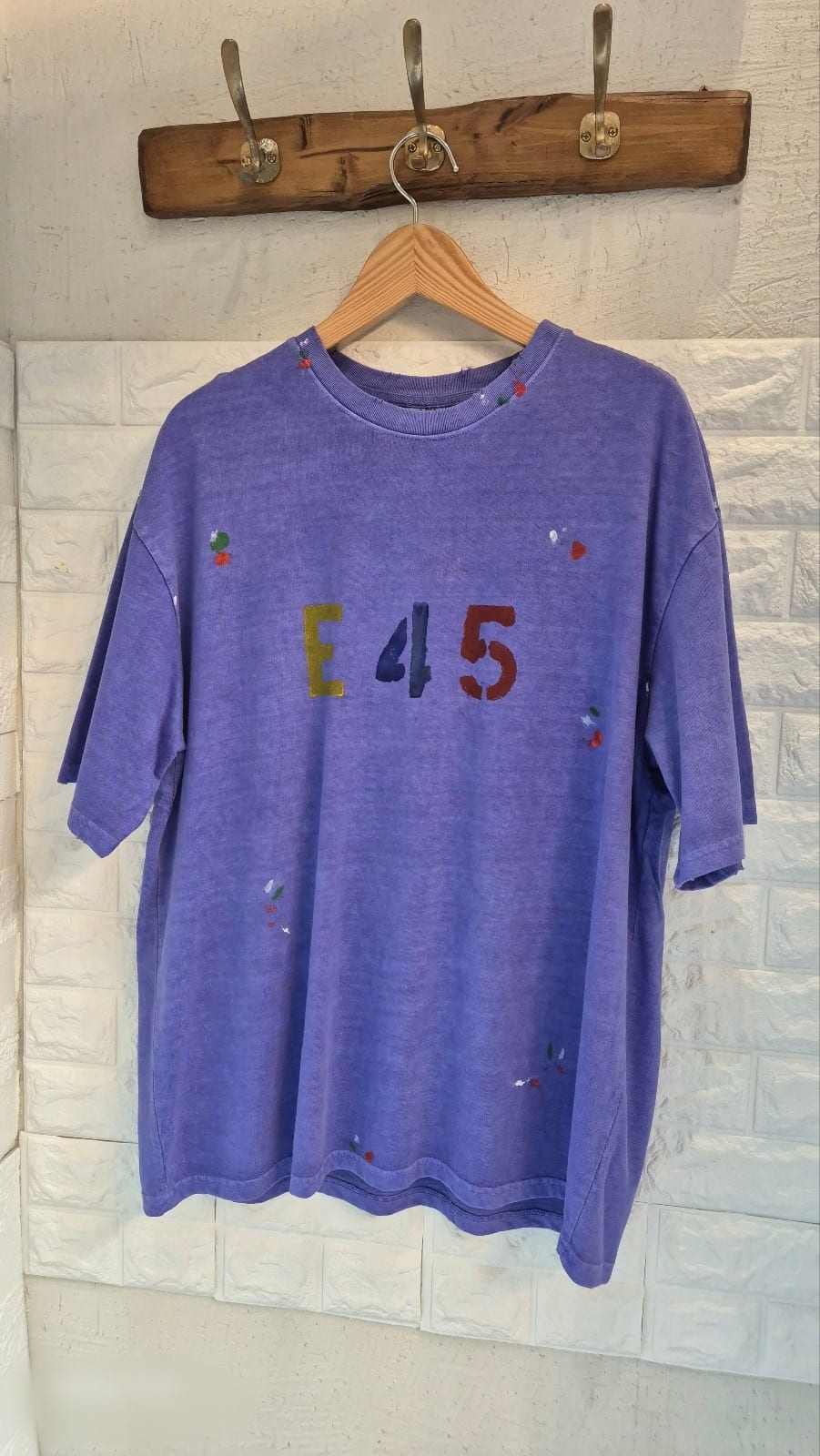 E45 피그먼트 티셔츠